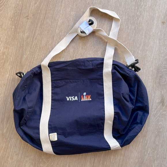 Super Bowl LIX Visa Duffel Bag Navy Blue NFL Official Promo Tote - Picture 1 of 4
